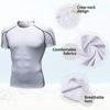 3 Pack Men's Compression Shirts Short Sleeve Workout T-Shirt Cool Dry Undershirts Baselayer Sport Cool Shirt Running Tops view 4