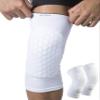 HiRui Knee Pads for Kids Youth Adult, Basketball Baseball Knee Brace Knee Support, Collision Avoidance Kneepad Compression Knee Sleeve for Volleyball Football Cycling Running-1Pair (White, XS) view 1