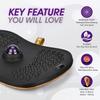 Yes4All Wobble Board with Massage Ball for Standing Desk/Anti Fatigue Office Foam Pad - Standing Desk Mat, Office Accessories view 4