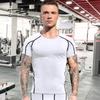 3 Pack Men's Compression Shirts Short Sleeve Workout T-Shirt Cool Dry Undershirts Baselayer Sport Cool Shirt Running Tops view 2