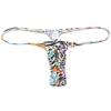 OROCOJUCO Men's Mini Bikini T-back Underwear Slim Cut Pouch Swim G-string Minimal Coverage Tangas Hipster String Thong White Spot XL (OR52A) view 1