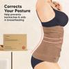 3 in 1 Postpartum Belly Support Recovery Wrap  Postpartum Belly Band, After Birth Brace, Slimming Girdles, Body Shaper Waist Shapewear,Post Surgery Pregnancy Belly Support Band (Warm Tan, M/L) view 4