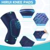 HiRui Knee Pads for Kids Youth Adult, Basketball Baseball Knee Brace Knee Support, Collision Avoidance Kneepad Compression Knee Sleeve for Volleyball Football Cycling Running (Navy Blue, XS) view 3