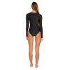 Volcom Womens Simply Core Long Sleeve Rashguard UPF 50+ Rash Guard Shirt, Black 1, X-Small US view 4