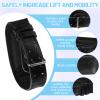 7 MM Leather Weight Lifting Belt for Men and Women with 4 Inches Wide Padded for Weightlifting Deadlift, Cross Training, Power Lifting Workout & Squats Exercise(Black/XS) view 2