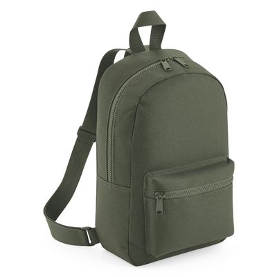 Bagbase Mini Essential Knapsack Bag (One Size) (Olive Green)