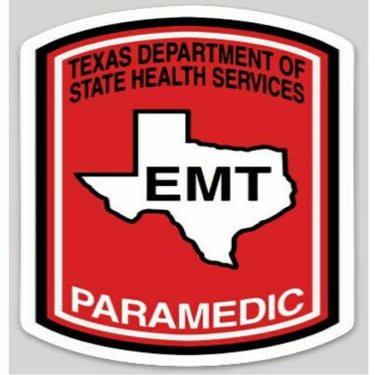 Kramer Texas State Paramedic EMT Sticker for Car Vinyl Decal Truck Window Bumper Sticker Motorcycle Decal 3 2 in.