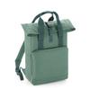Bagbase Roll Top Twin Handle Knapsack (One Size) (Sage Green) view 1