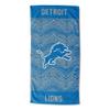 Northwest Zubaz NFL Classic Zebra Print Beach Towel, 30x60, Detroit Lions view 1