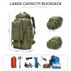 HongXingHai 70L/100L Hiking Camping Backpack MOLLE Rucksack Waterproof Daypack for Traveling (Army Green) view 3