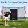 Bearwill Golf Net, 10x7ft Heavy Duty Golf Practice Nets with Mat, Target Cloth, 8 Tees, 6 Balls, Carry Bag for Backyard Driving Chipping Indoor Outdoor Training view 4