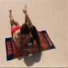 Northwest Zubaz NFL Classic Zebra Print Beach Towel, 30x60, Denver Broncos view 2