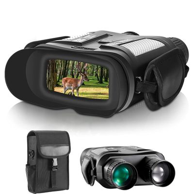 AUPABU IR Night Vision Binoculars for Adults Hunting, Wildlife, Camping and Surveillance 1312ft / 400m with 32GB TF Card and Case Record FHD Photo Video Night Vision Goggles