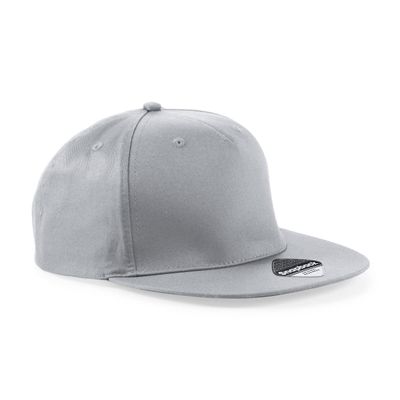 Beechfield Rapper Snapback Cap (One Size) (Light Grey)