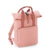 Bagbase Roll Top Twin Handle Knapsack (One Size) (Blush Pink) view 1