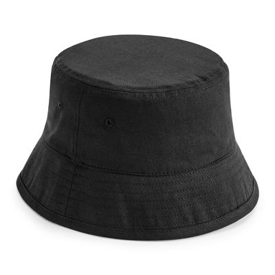 Beechfield B90N Organic Cotton Bucket Hat - Black L/XL, Black, XS-XL