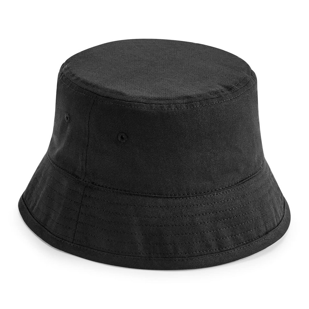Beechfield B90N Organic Cotton Bucket Hat - Black L/XL, Black, XS-XL