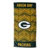 Northwest Zubaz NFL Classic Zebra Print Beach Towel, 30x60, Green Bay Packers view 1