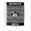 Zubaz by Northwest NBA Classic Zebra Print Beach Towel, 30x60, Brooklyn Nets view 3