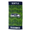 Northwest Zubaz NFL Classic Zebra Print Beach Towel, 30x60, Seattle Seahawks view 1