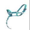 Equitem Nylon Foal Halter with Detachable 13" Catch (Turquoise) view 1