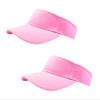 2 Pieces of Pink Sun Visor Hats Adjustable Sport Visors Cap Visors for Women and Men (One Size)