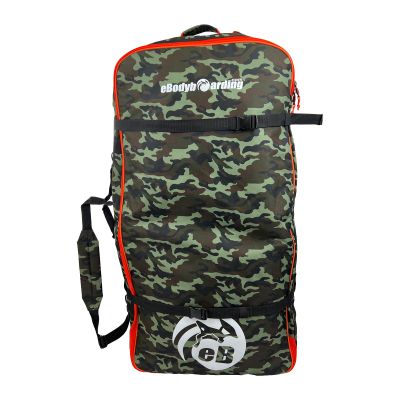 eBodyboarding Rolling Coffin Travel Bodyboard Bag-Green Camo
