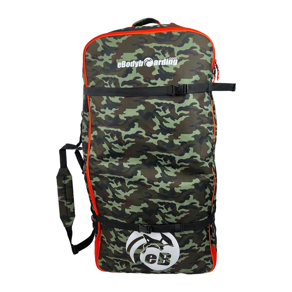 eBodyboarding Rolling Coffin Travel Bodyboard Bag-Green Camo