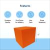 Envirolite 6" Bulk Foam Cubes Full Pallet of Premium Quality Foam Cubes for Foam Pits | for BMX Pits, Trampoline Parks, Ninja Gyms, Gymnastics & Skatepark Foam Pits | 960 Foam Cubes, Orange view 2