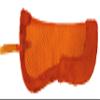 Equitem Faux Fur Trim Half Pad for Pony English Riding Saddle Correction (Orange) view 1
