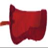 Equitem Faux Fur Trim Half Pad for Pony English Riding Saddle Correction (Red) view 1