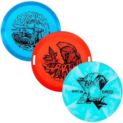 Remix Disc Golf Sport Plastic 3-Count Variety Pack - Molds and Colors May Vary