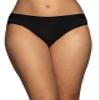 Vanity Fair womens Beyond Comfort Panties Bikini Style Underwear, Modal - Black, 6 US view 1