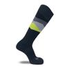 Pure Athlete Eco Friendly Winter Ski Socks - Sustainable Cold Weather Hiking Snowboard Socks (L, Black/Grey/Neon Green) view 2