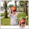2 Pieces of Orange Sun Visor Hats Adjustable Sport Visors Cap Visors for Women and Men (One Size) view 4