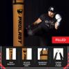 PROLAST Heavy Punching Kicking Bag for Adults, Boxing, MMA, Martial Arts, Muay Thai, Strength Training Equipment, Filled, 6ft, 150 lbs, Special Edition Logo, Brown Bag with Black Strap view 3