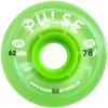 Atom Skates Outdoor Quad Roller Wheels 78A - Pulse Lite - 62x33 Lime - 1 Pack - 4 Wheels view 1