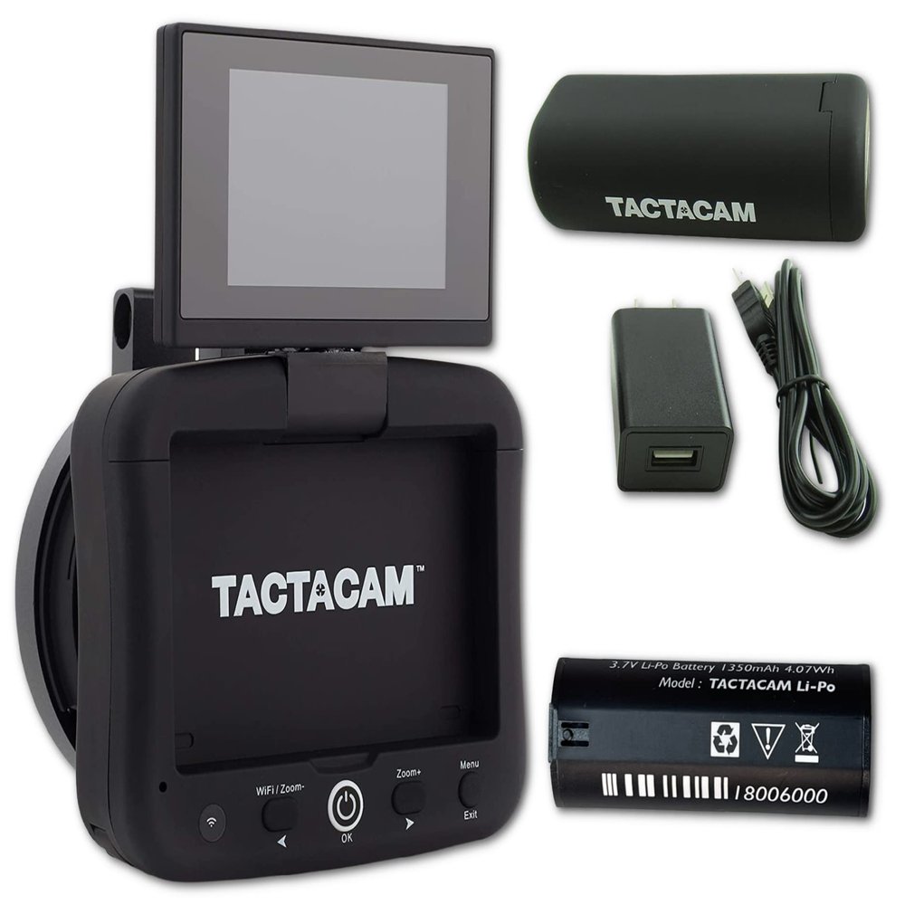 TACTACAM Outdoor Spotter LR with 4K View and Recording for Spotting Scopes (Hunt More Combo)