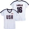 Icon Sports USWNT Player T Shirt  Girls Official U.S. Womens National Soccer Team Association USA Flag Football Tee Top | Rose Lavelle, Small view 1