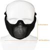 MH Tactical Airsoft Fast Helmet Combinedwith Foldable Ear Protection Half Face Mesh Mask and Goggles for Airsoft Paintball, Role-Playing, and CS Game Set view 3