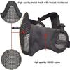 MH Tactical Airsoft Fast Helmet Combinedwith Foldable Ear Protection Half Face Mesh Mask and Goggles for Airsoft Paintball, Role-Playing, and CS Game Set view 4