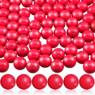 Civaner 150 x 68/61 Caliber Projectiles for Defense and Practice Reusable 68 Breaker Paintballs Solid Plastic Nylon Projectiles(Red,68 Caliber)