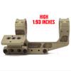 HATSEN 30MM Cantilever Double Ring Scope Mount with Red Dot Sight Mount (Sand) view 3