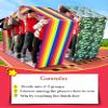Playing Run Mat Teamwork Running Mat, Waterproof and Wear-Resistant Oxford Cloth Fun Running Pad, Exercise Body Coordination (Size : Adult-11M//36FT) view 3