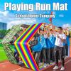 Playing Run Mat Teamwork Running Mat, Waterproof and Wear-Resistant Oxford Cloth Fun Running Pad, Exercise Body Coordination (Size : Adult-6M//20FT) view 2