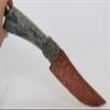 Brown Goldstone/Sandstone Flint Knapped Pressure Flaked Fantasy Blade Point Cosplay/Wiccan/Mayan Eccentric Energy Wand Hafted On Polished Ruby Zozite Handle; Crushed Pytite view 2