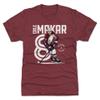 500 LEVEL Cale Makar T-Shirt (Premium Men's T-Shirt, XXX-Large, Heather Maroon) - Cale Makar Colorado Inline WHT view 1