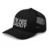 CreativeTees4You I'm His Daddy Dad Hat - Gay Boyfriend Gifts, Sentimental Gifts for Boyfriend, LGBTQ Trucker Hat Mesh Cap Black view 4