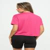 KNIT RIOT Womens Crop Top  Short Sleeve Soft Boxy Crewneck Casual Active Workout Yoga Running Cropped Tee T Shirts KR271 Fuschia S view 3