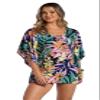 AMAVI womens Neck Tunic Swimsuit Swimwear Cover Up, Multi, Large US view 1
